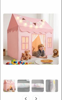 Pink kids tent