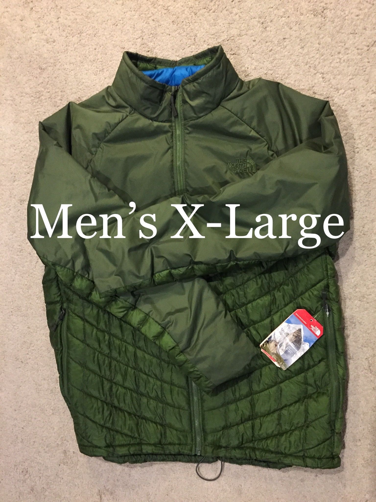 NORTH FACE / Thermoball Puffy Coat Jacket / Mens X-Large (XL) / Retails $230+Tax / Brand New w/ Tags!! / Army Green