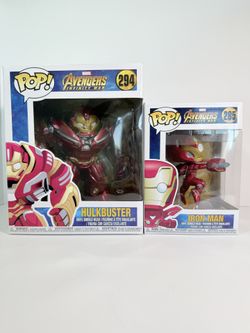 Set of 2 - Hulkbuster and Iron-Man Funko Pops - Infinity War
