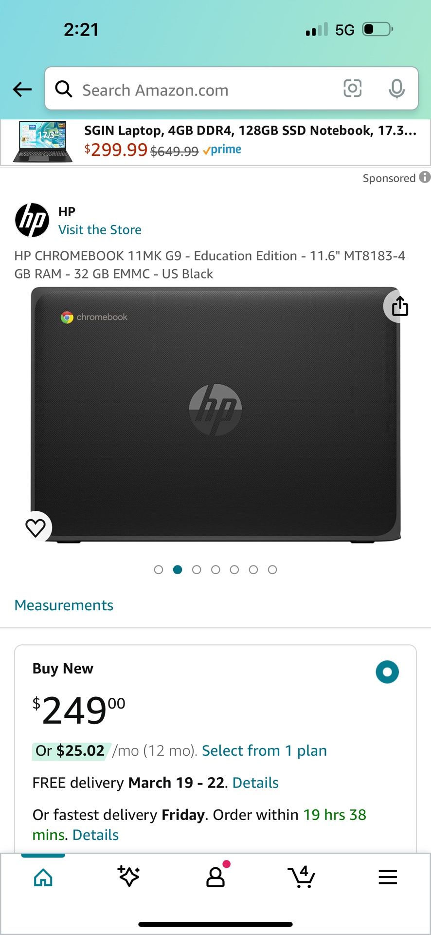 HP Chromebook 11MK G9 EE