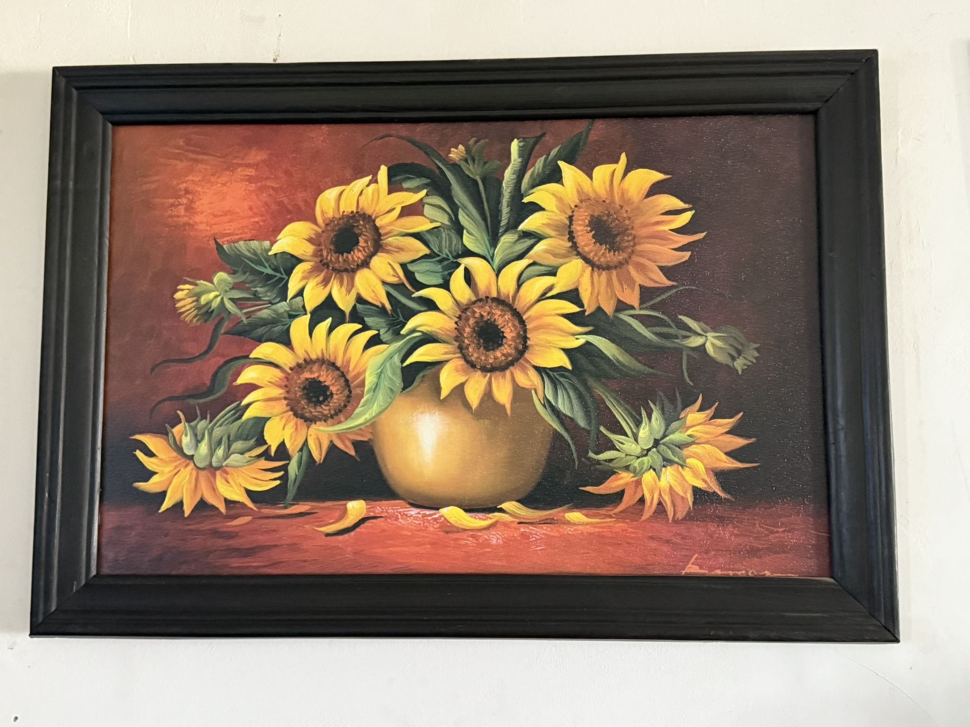 Sunflower wall Decor Frame