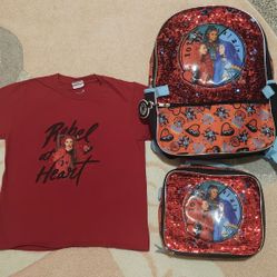 Disney Descendants Backpack, Lunchbox & Shirt