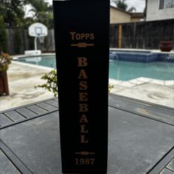 1987 Topps Baseball Complete Set in Rare MJ Roop Binder