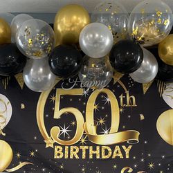 50th Birthday  Back Drop