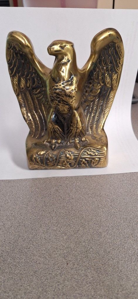 American Eagle Brass Book End