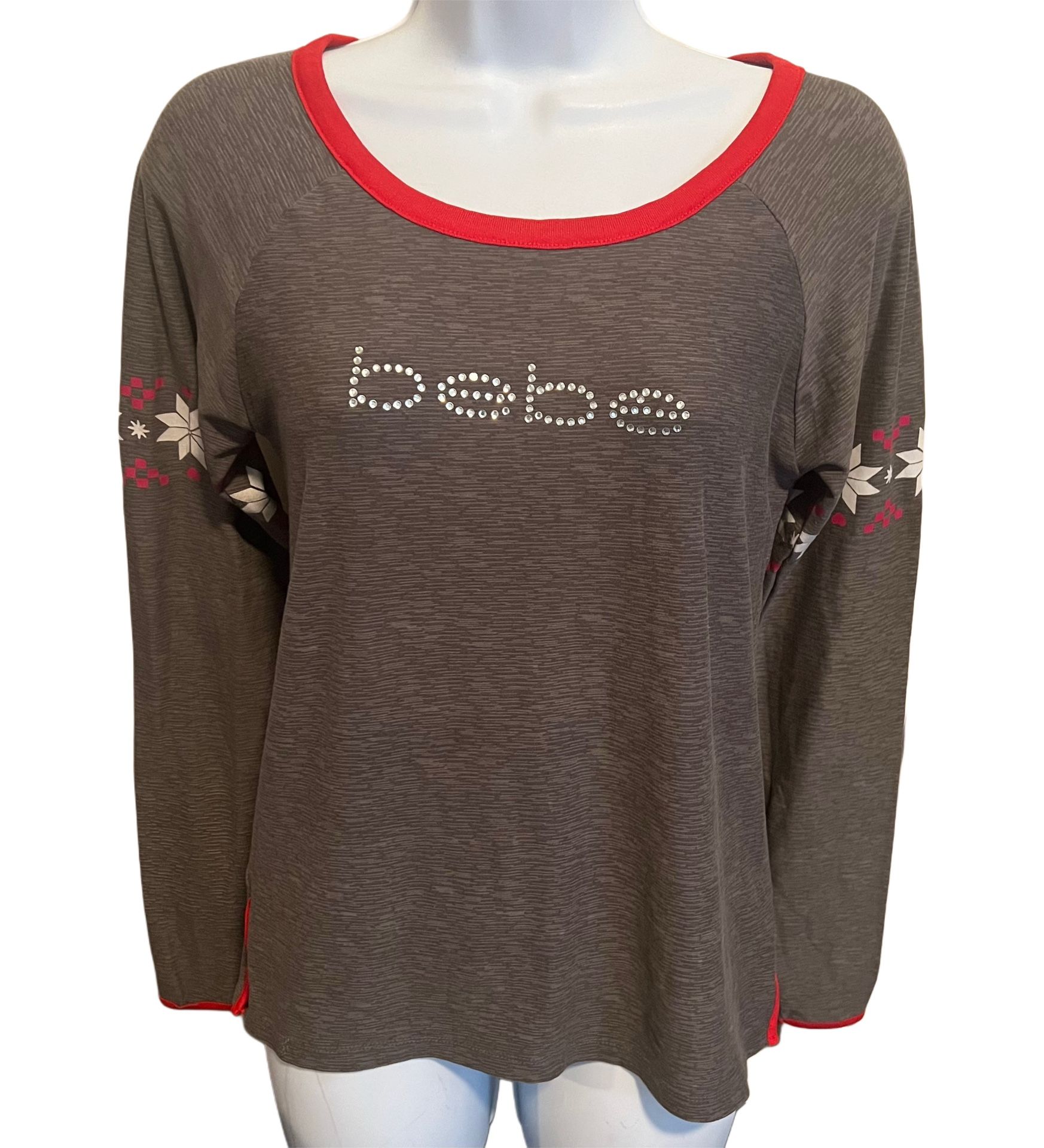 Bebe Sleepwear Longsleeve Top Size Small