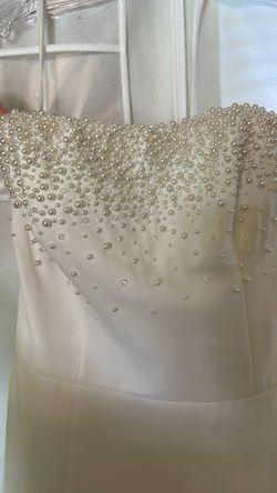 Beaded Strapless Wedding Dress Fits Size 4/6