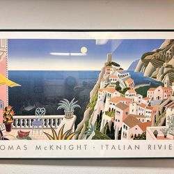 “Italian Riviera” by Thomas McKnight Framed Print