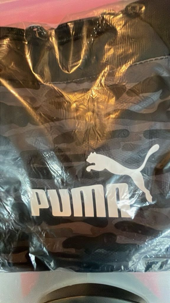 New Unopened Black and Grey Puma Duffle Bag