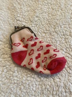 Vintage Y2K Valentines Hearts Sock Pouch