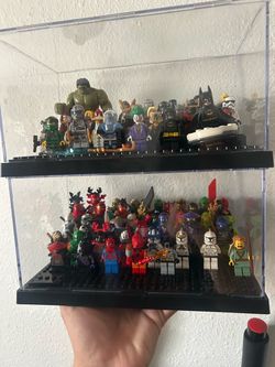LEGO Minifigure Collection with Display Case