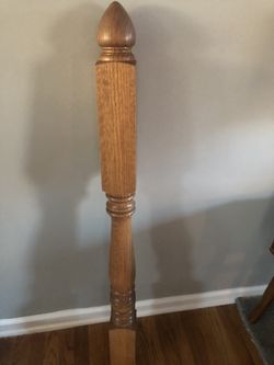 Solid Oak Newell Post for Stairs