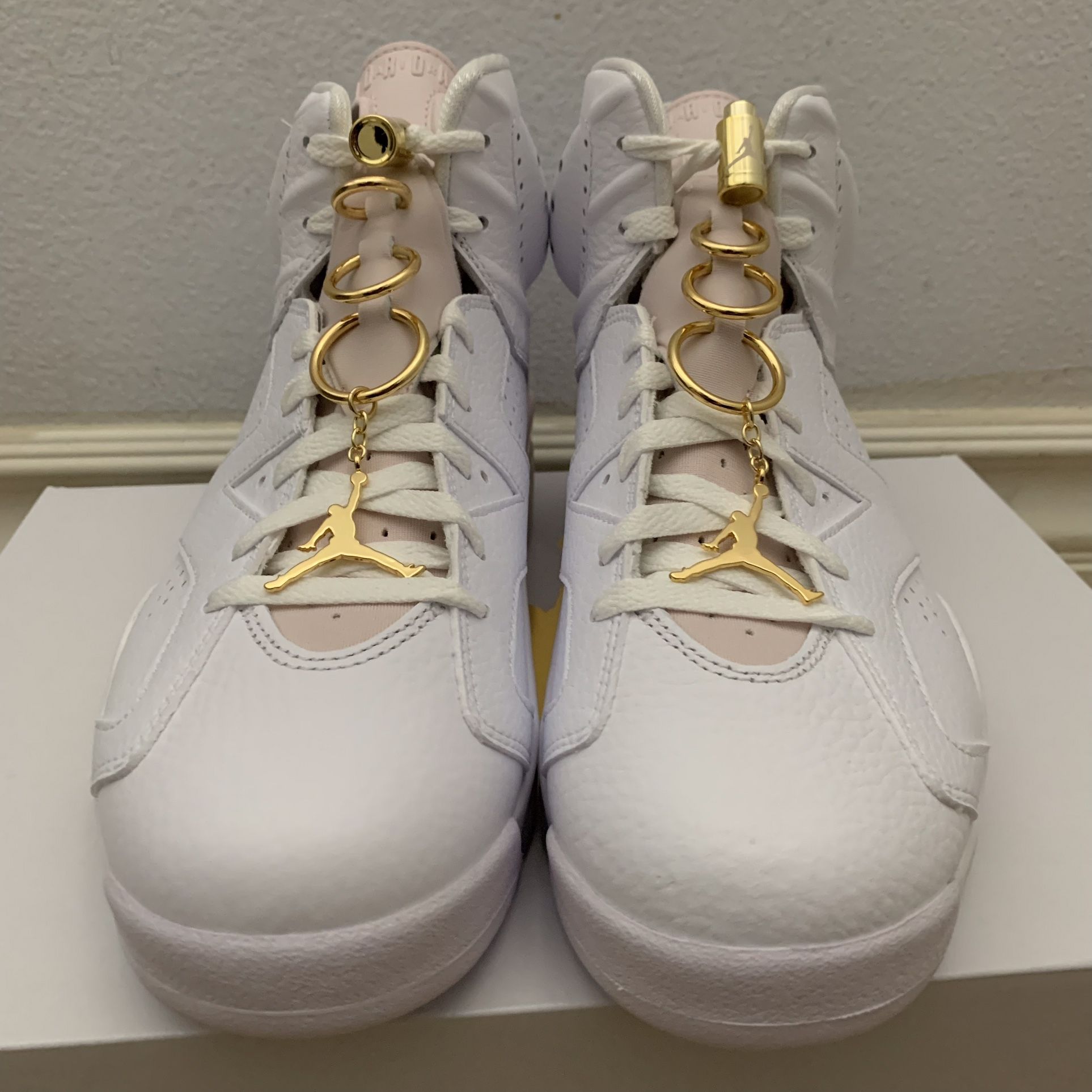 Jordan Retro Gold Rings Size 9M
