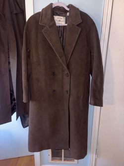 ARITZIA Chocolate Wool Slouch Coat
