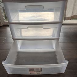 Plastic 3-Drawer Storage