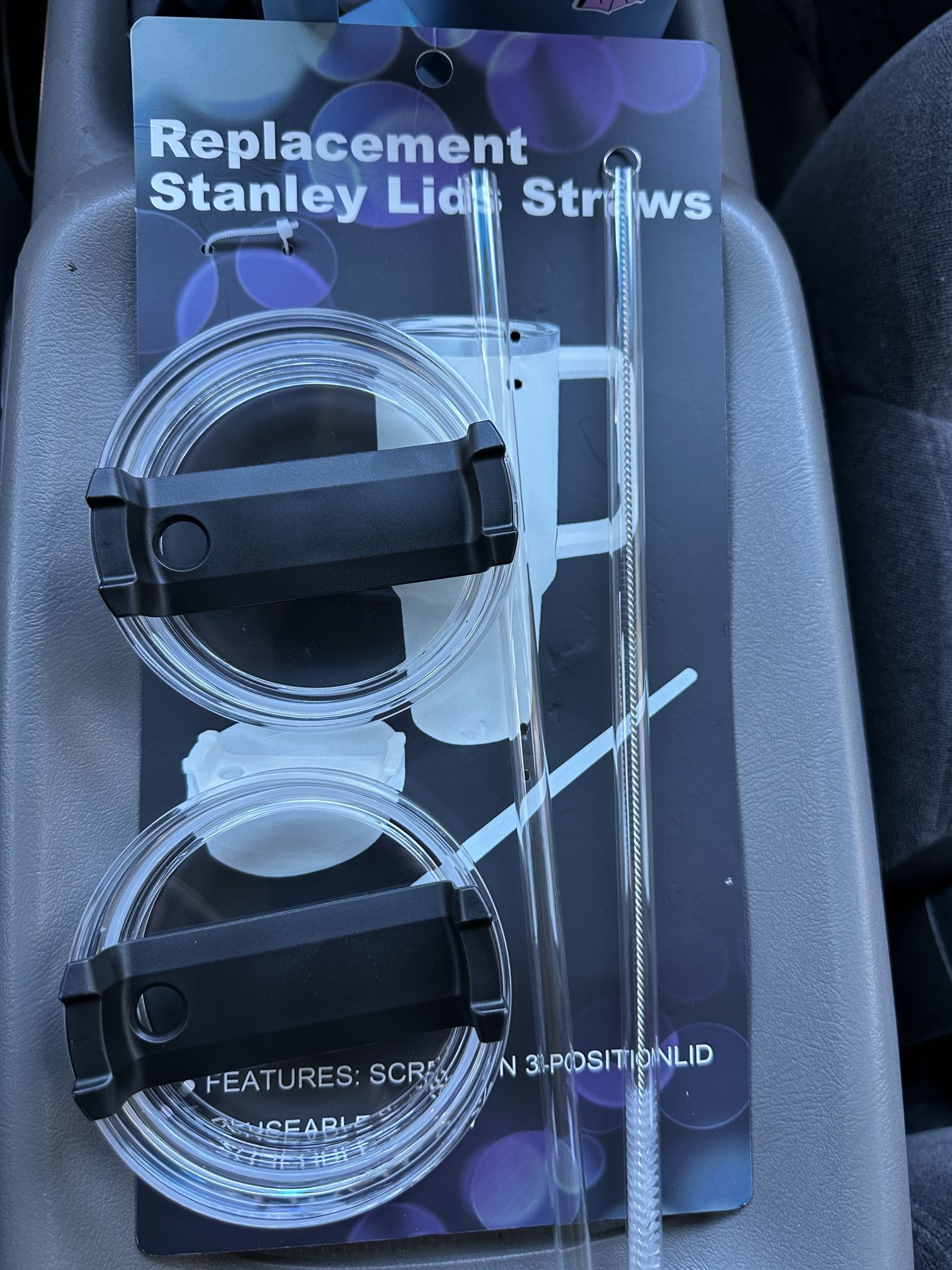 Replacement Stanley Quencher Tumbler Lids & Straws Set