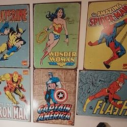 Marvel & DC Metal Posters
