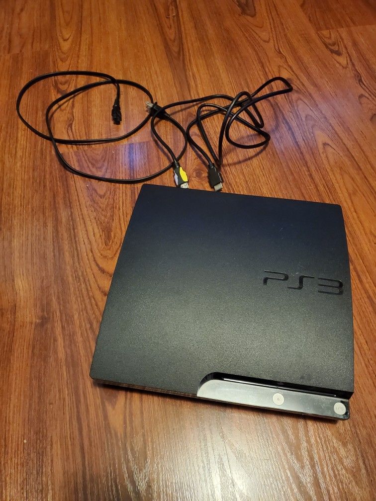 Playstation 3 With Cables