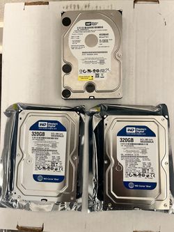 (3) - Western Digital - Caviar Blue - (320 - GB SATA Internal Hard Drives - (New)
