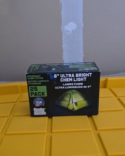 NEW 25 Pack 6" Ultra Bright Chem Light Glow Sticks - Ready Packs USA Made