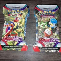 Pokemon Scarlet and Violet Sleeved Packs