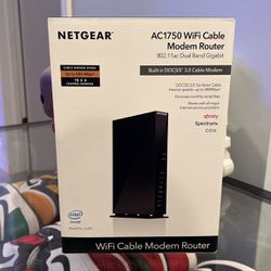 Netgear Ac1750 WiFi Cable Modem Router 