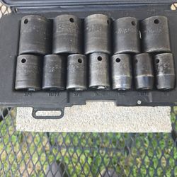 Craftsman 12- piece SAE Deep Impact Socket Set (1/2 - inch drive )