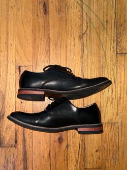 Black Cap Toe Derby Shoes