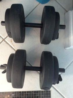 2 two 20lbs dumpbell new