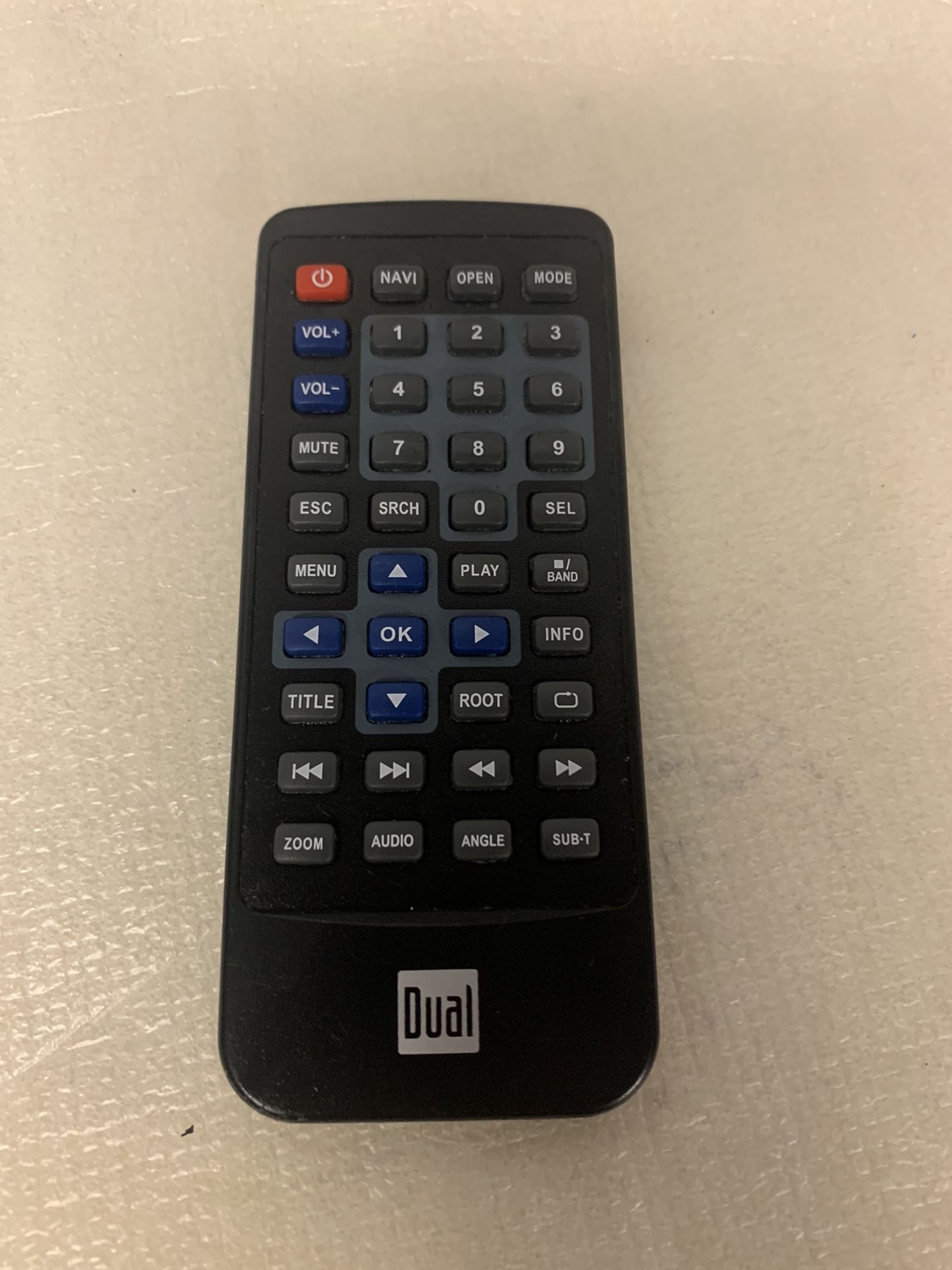 Dual XDVD8183 Remote Control, OEM for XDVD8285 XDVD8182 XDVDN8190 XDVDN8290