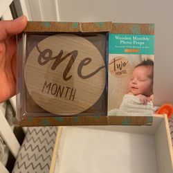 Wooden Monthly Photo Prop 