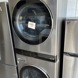 LG stackable washer and electric dryer