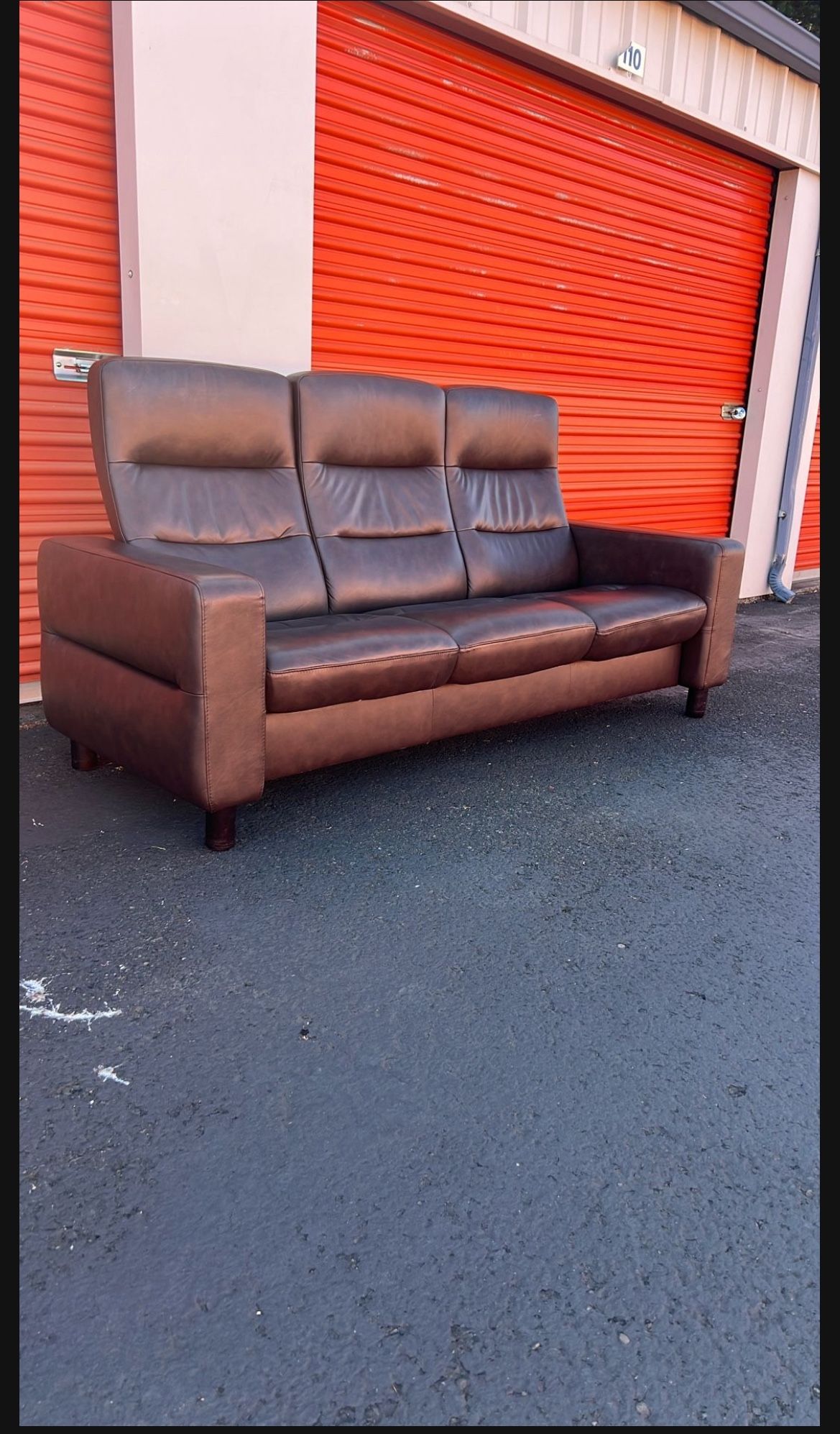 Stressless Leather 3 Seat Sofa