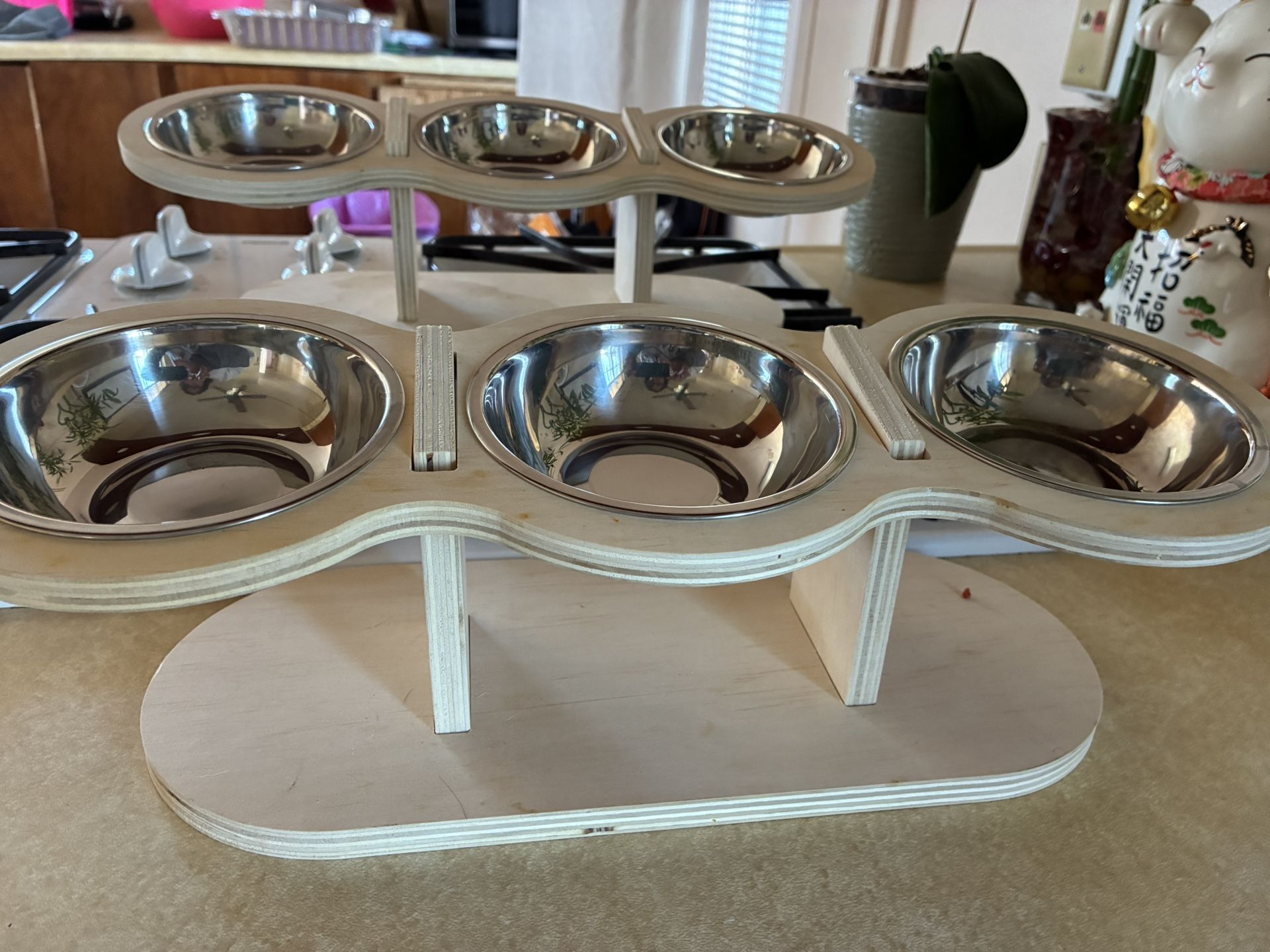 Cat Bowls With Stand