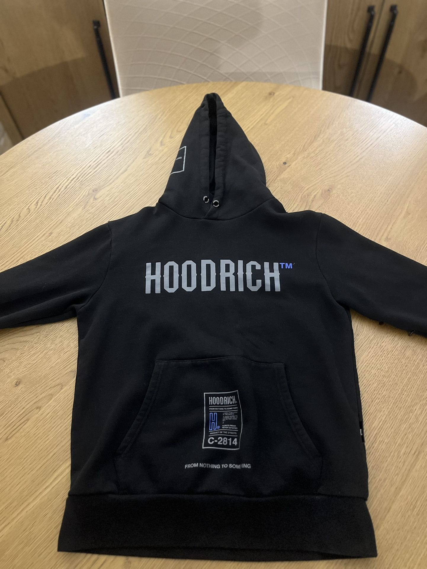 Black “HOODRICH” Hoodie