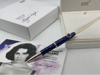 MONTBLANC MUSES ELIZABETH TAYLOR SPECIAL EDITION BALLPOINT PEN NEW 100% GENUINE