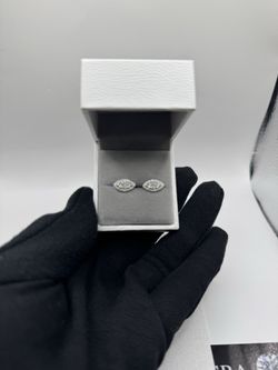 S925 silver Moissanite earrings VVS1 Certified