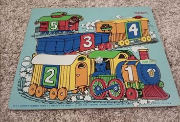 Vintage Seasame Street Wooden Puzzle
