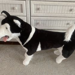 Melissa And Doug large Life sized huskie Dog