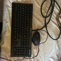 Corsair K70 RGBMk.2  Low Profile Rapid Fire Keyboard + Logitech Gaming Mouse 