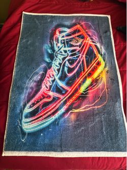 Jordan sneaker rug/ poster