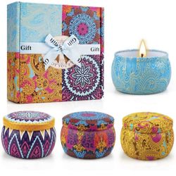 Scented Tin Soy Candles Gifts Set