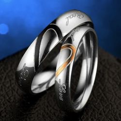 Wedding Heart Ring New Silver 
