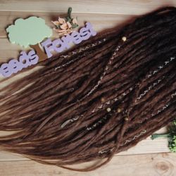 60 Se Single Ended Natural Boho Dreads Full Set Extensions 