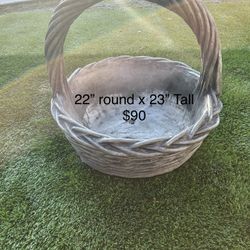 Cement Baskets For Your Beautiful Plants