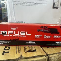 Milwaukee M12 Fuel 1/4” High Speed Ratchet Tool Only
