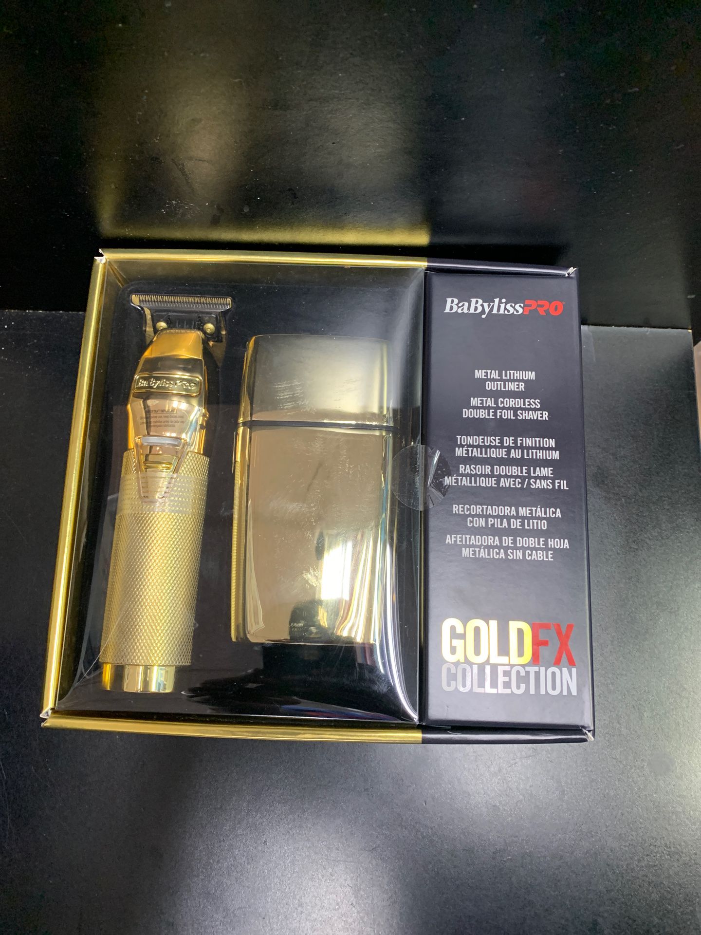 BaByliss PRO GoldFX Outliner Trimmer & Double Foil Shaver Combo