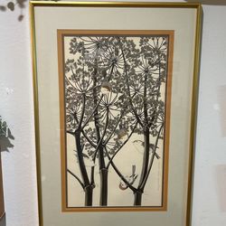 Etching By Yvonne Davis Titled “Thicket”