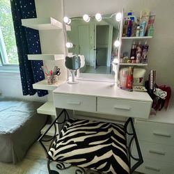 Beautiful Zebra Print Bench 