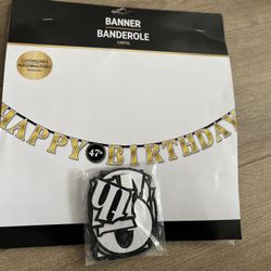 Customizable Happy Birthday Banner